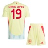 Officiële Voetbalshirt + Korte Broek Spanje Lamine Yamal 19 Uit EK 2024 - Kids